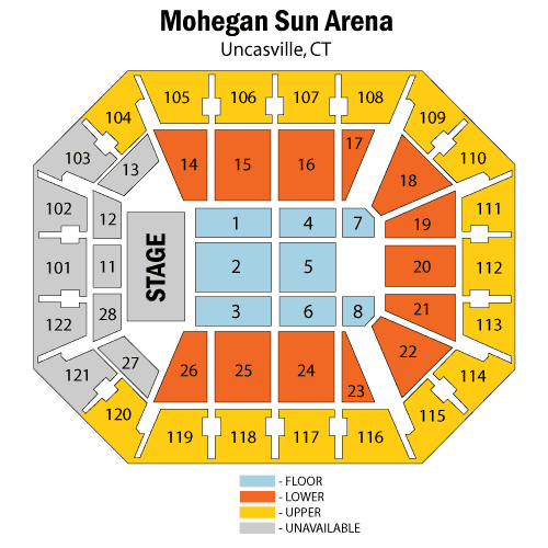 Mohegan Sun Arena Seating Chart | Mohegan Sun Arena ...