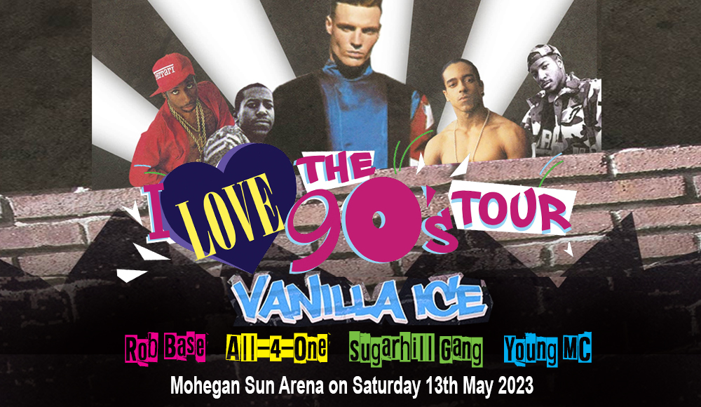 I Love The 90s: Vanilla Ice, Rob Base, All-4-One, Sugarhill Gang & Young MC at Mohegan Sun Arena